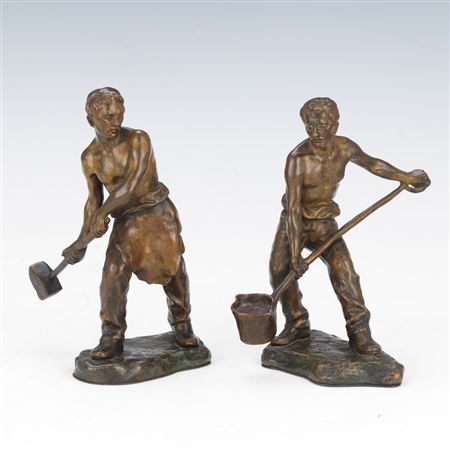 Two Nude Industrial Workers