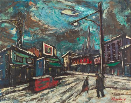 Nighttime Street Scene