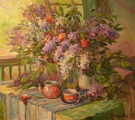 Sample artwork by Evgeniy Spitsevich (Born 1931), known for painting - View similar artists and auction records