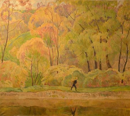 Sample artwork by Valentin Romanovich Pashchenko (Born 1933), known for landscape and genre easel painting and graphics - View similar artists and auction records