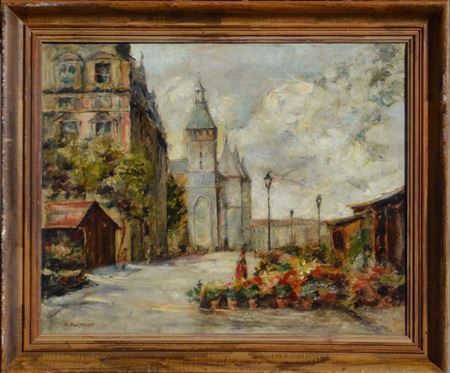 Paris view by Michel Portnoff - Auction record, sale price, and art valuation. Compare with similar artists and explore comparable artworks.