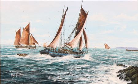 Boats on a Choppy Sea