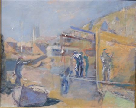 Unloading the Catch by Frank Griffith - Auction record, sale price, and art valuation. Compare with similar artists and explore comparable artworks.