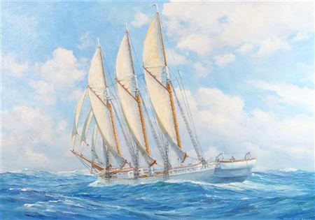 Three masted schooner