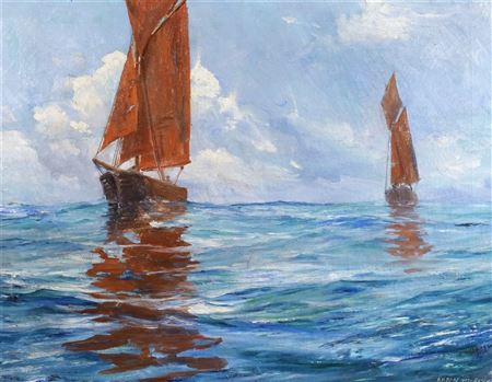 Two ships at sea