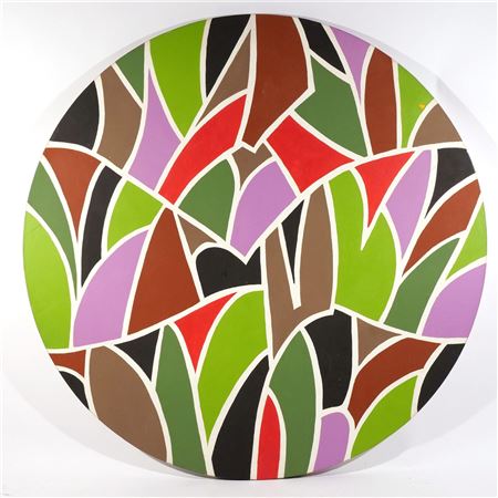 Multi color abstract painting