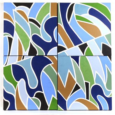 Green, blue, and brown abstract (4)