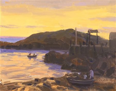 Sunset on the coast