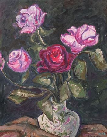 Still life with red roses, 1978