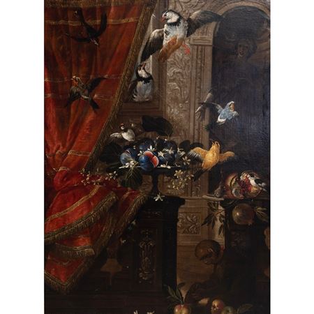Still Life (with Birds and a Monkey)