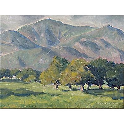 "Mountains Near Santa Barbara," 1931