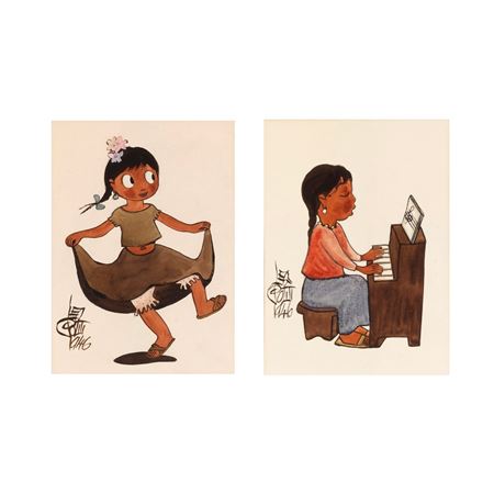 Child Dancing and Playing the Piano, 1946 (2)