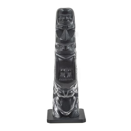 Carved Argillite Haida Totem