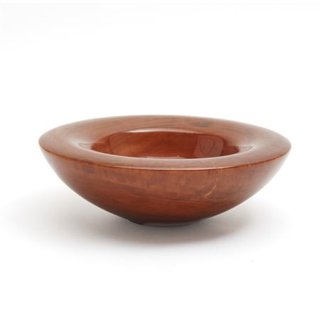 Turned Weeping Cherry Low Bowl