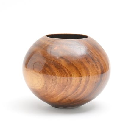 Turned Mimosa Wood Bowl
