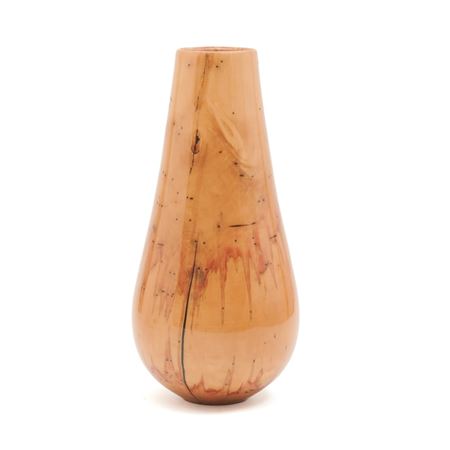 Turned Ash Leaf Maple Vase