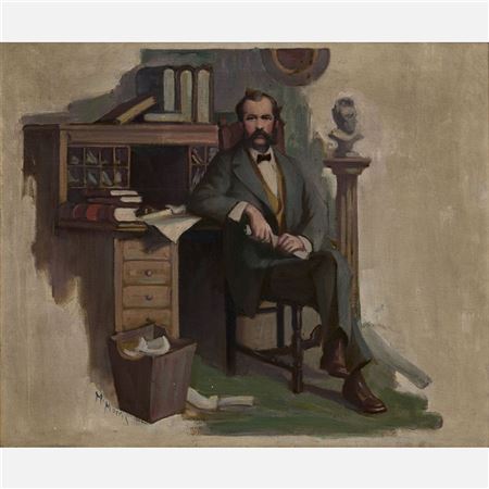 Seated portrait of a learned man
