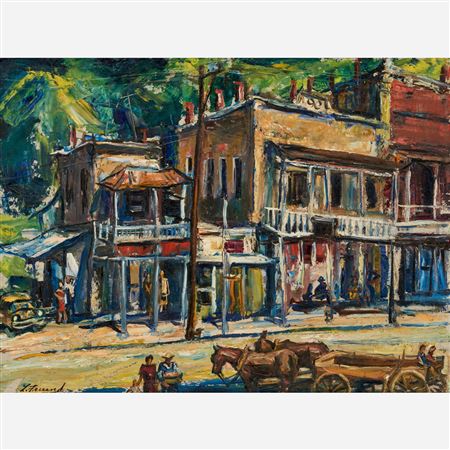 Regionalist street scene