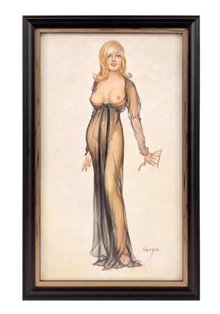 "Nyctalopia, Playboy Magazine Preliminary Illustration, 1965"