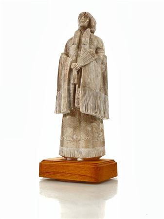 Indian Maiden Alabaster Sculpture