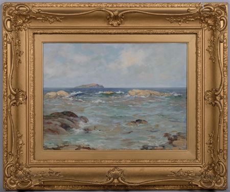 Sample artwork by John Allan (1893 - 1979), known for seascape, coastal village and landscape painting - View similar artists and auction records