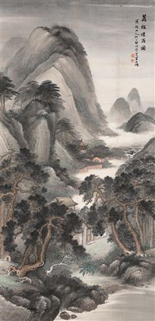 Ten Thousand Pines in Mist and Rain, 1903