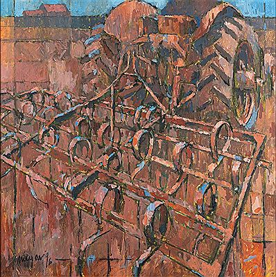 The Plough; Ploughing by Nick Lyons - Auction record, sale price, and art valuation. Compare with similar artists and explore comparable artworks.