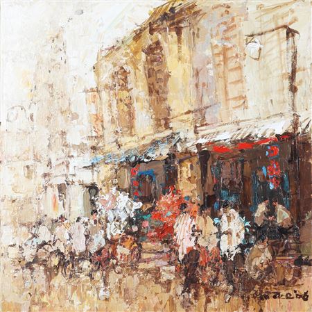 Street Scene by Ang Ah Tee - Auction record, sale price, and art valuation. Compare with similar artists and explore comparable artworks.