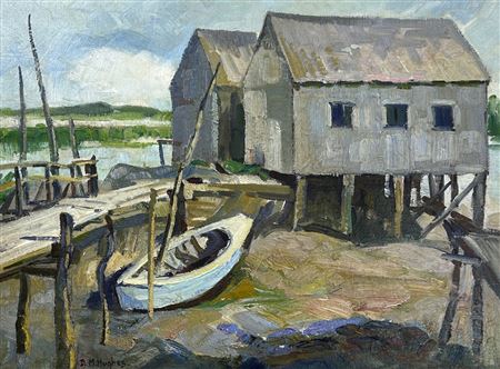 Shacks and Boat