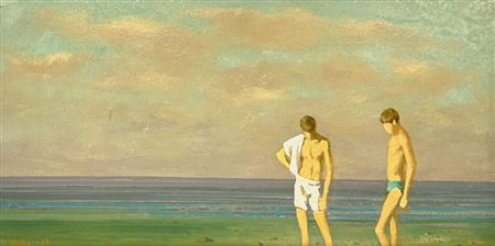 Two Boys by the Sea