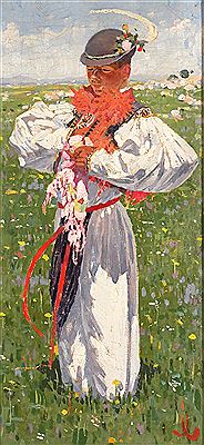 Figure in a Traditional Folk Costume