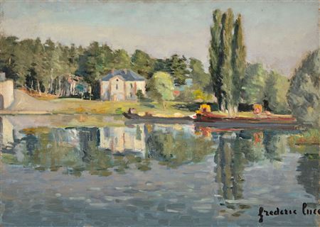 House by the water by Frederic Luce - Auction record, sale price, and art valuation. Compare with similar artists and explore comparable artworks.