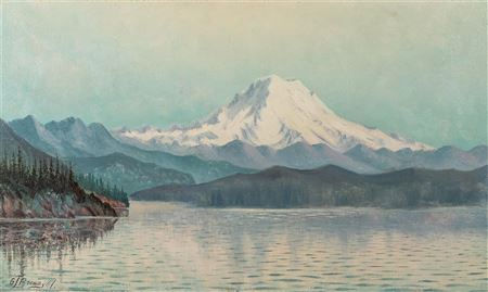 View from Puget Sound, Midsummer Effect, Mount Tacoma Washington 1897
