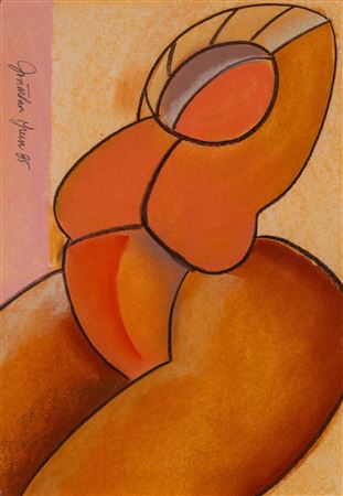 Untitled, abstracted figure 1985