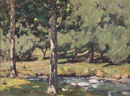 Untitled, Landscape with Stream