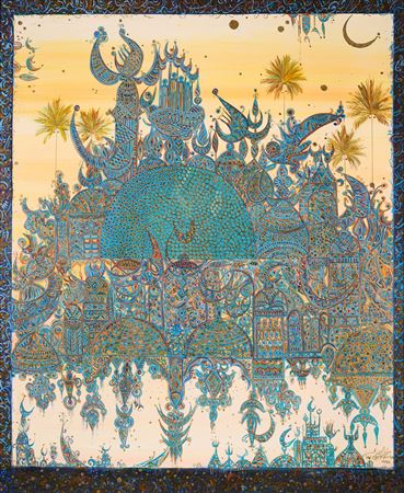 IMAGINARY VIEW OF BAGHDAD by Widad Al Orfali - Auction record, sale price, and art valuation. Compare with similar artists and explore comparable artworks.
