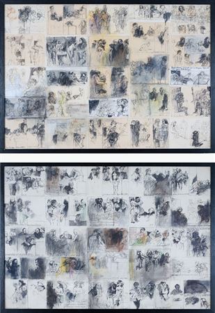 Unique lot of 2 artworks (2)