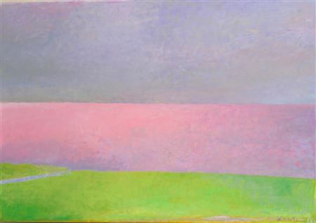 Pink Light on the Sea