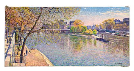 Le Pont Neuf à Paris, Printemps, après midi
