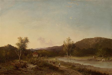 Fisherman Guiding the Cattle Home