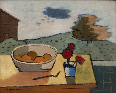 At the Window by Herman Maril - Auction record, sale price, and art valuation. Compare with similar artists and explore comparable artworks.
