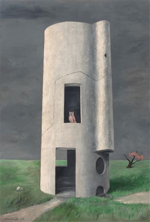 Silo at Aledo by Gertrude Abercrombie - Auction record, sale price, and art valuation. Compare with similar artists and explore comparable artworks.