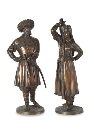Sample artwork by Auguste Joseph Peiffer (1832 - 1886), known for bronzes with allegorical and mythological subjects - View similar artists and auction records