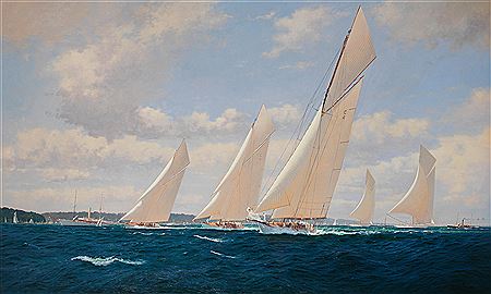 'The 19-Metre Class Yachts Norada, Wendula and Mariquita, Cowes Week 1913' by Brian J Jones - Auction record, sale price, and art valuation. Compare with similar artists and explore comparable artworks.