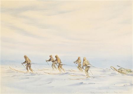 'Sledge Hauling on Ski'
