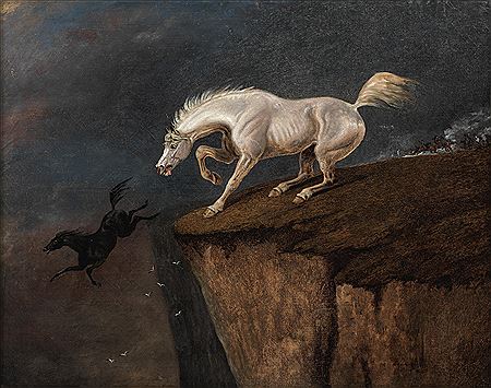 Horses escaping a cliff top battle by Edwin Cooper - Auction record, sale price, and art valuation. Compare with similar artists and explore comparable artworks.