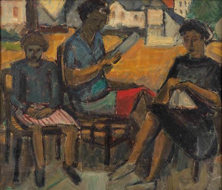 Trois femmes assises