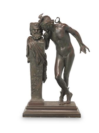 A patinated bronze model of 'Un Secret d'en Haut (The Secret from Above)'