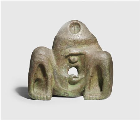 Sample artwork by Gamal El-Seguini (1917 - 1977), known for symbolist, expressionist and realist sculpture, mixed-media - View similar artists and auction records