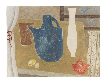 Vases, Jugs, Curtains (Still Life with Pots and Vases)
